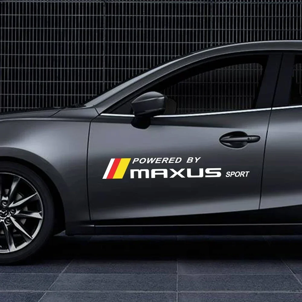 

For Maxus T60 G10 D60 T90 V80 D90 2022 D20 T70 G20 G50 G90 V90 Euniq 5 6 2PCS Car Door Side Stickers Auto Styling Accessories