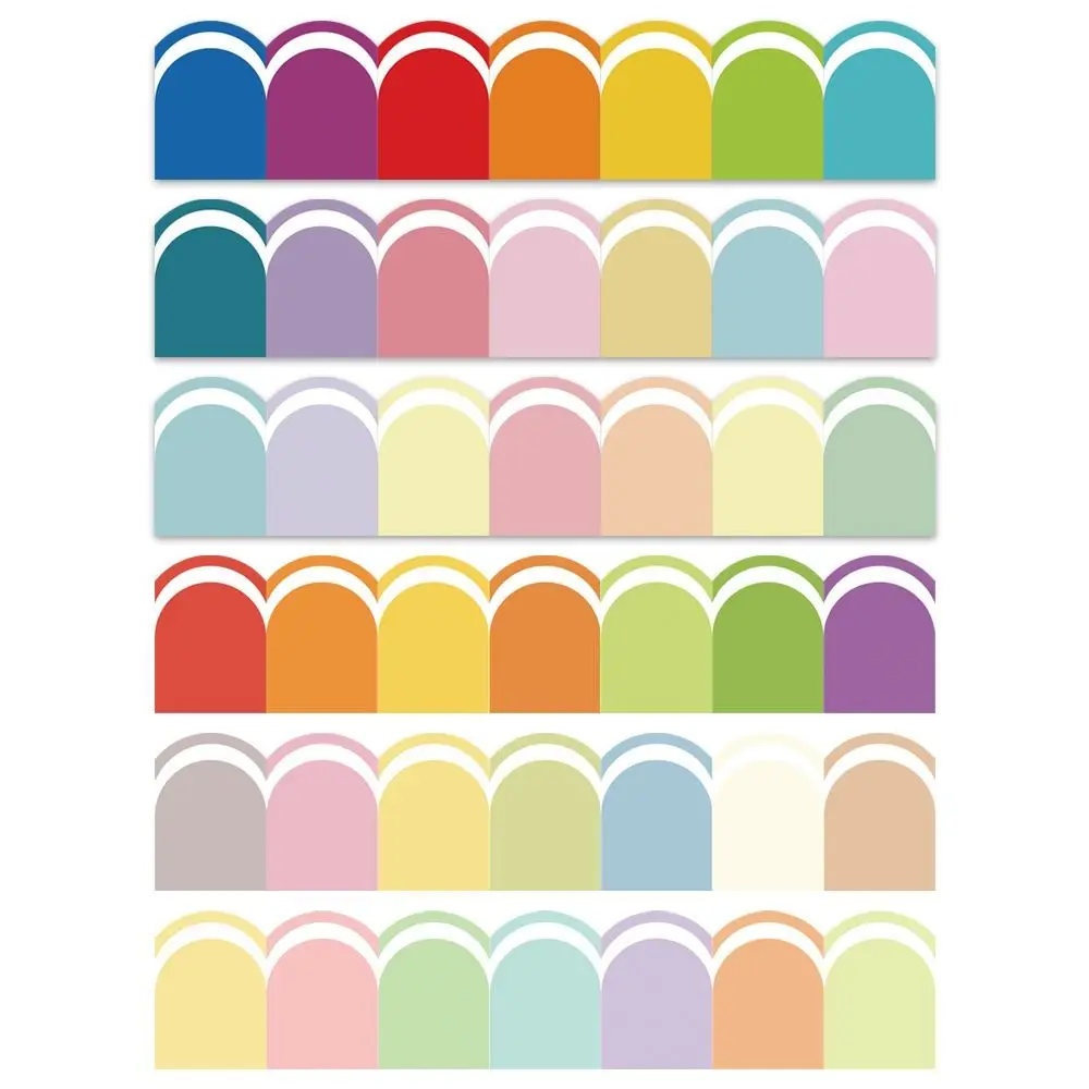 Multicolor Blackboard Border Stickers Self-Adhesive Clean Printing Wall Decorative Border Sticker 10 Meter