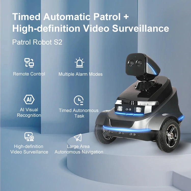 الملاحة المستقلة الروبوتات دورية داخلية Bodyguard Trading Night Club Security Guard Robot