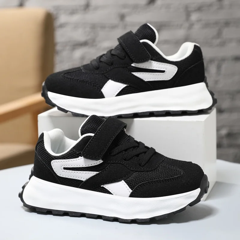 

Children's four-season leather mesh connected A-Gen shoes, casual and fashionable sports shoes, JD-8892