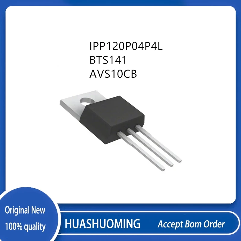 10Pcs/Lot 4PP04L03 IPP120P04P4L IPP120P04P4L-03 BTS141 S141 AVS10CB AVS10 TO-220PO