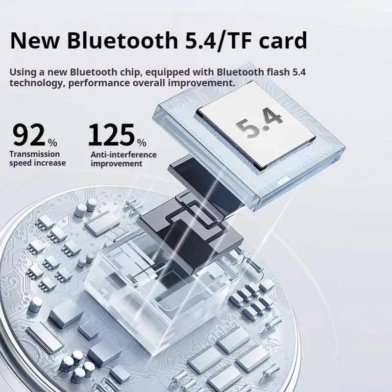 Tela hd 48h tempo de reprodução bluetooth5.4 fones de ouvido som de alta fidelidade sem fio esportes gamer neckband pescoço-pendurado fone de ouvido