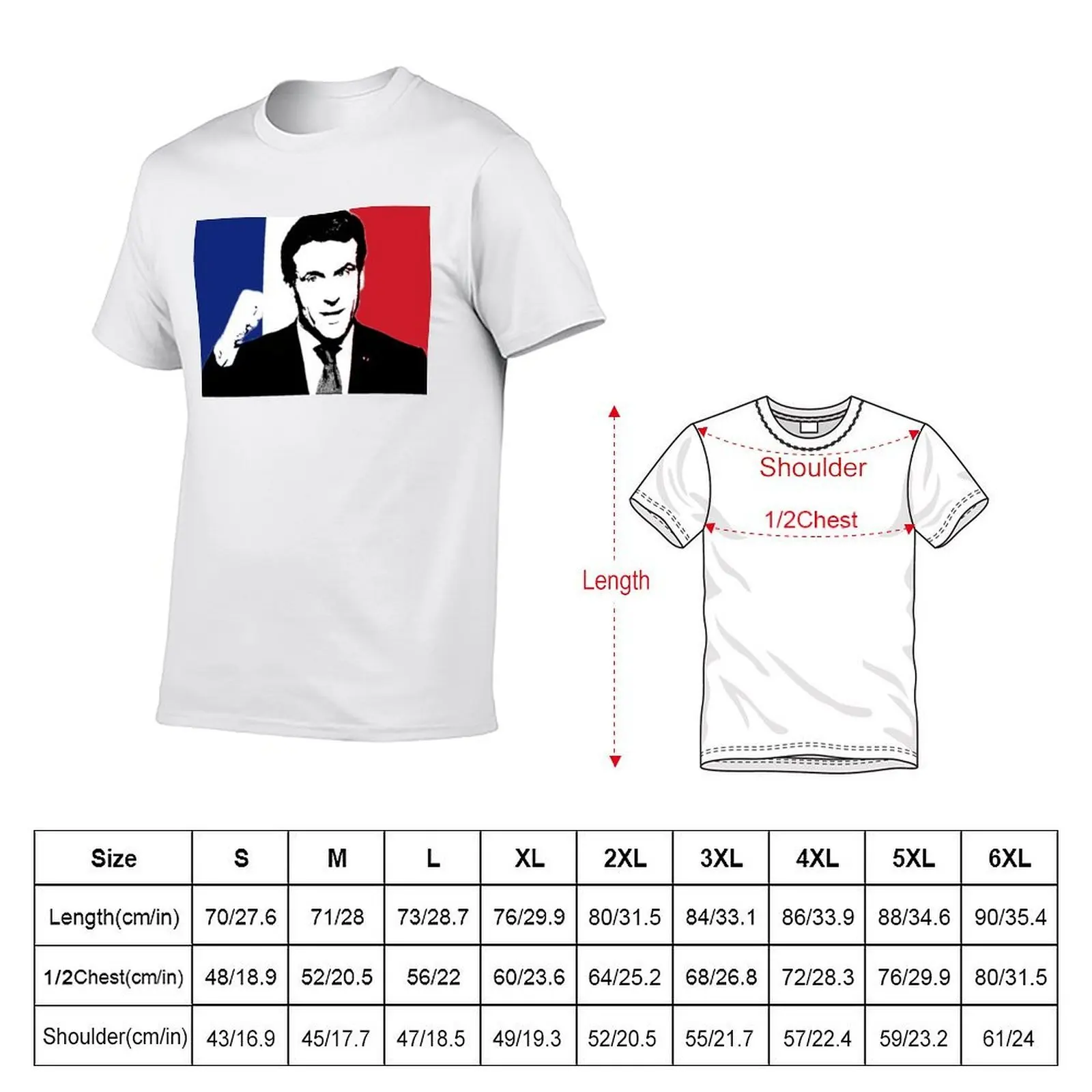 Emmanuel Macron France en marche cpa 10 T-Shirt t shirt personalised cotton t shirts man 100% t shirt man designer T-shirt