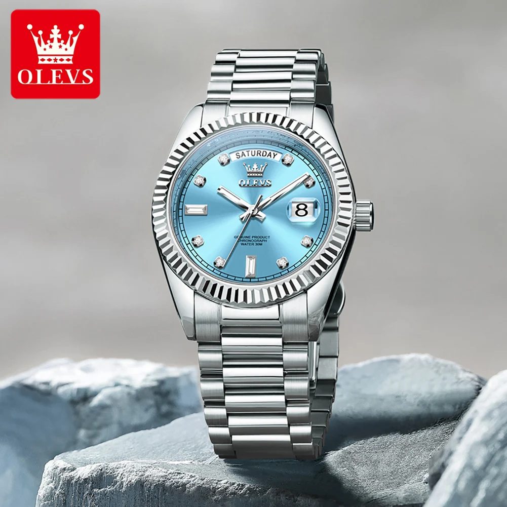 

OLEVS 6736 Mens Watch Automatic Mechanical Watch Date Watch Waterproof Luminous Watches For Man Luxury Original Brand Reloj