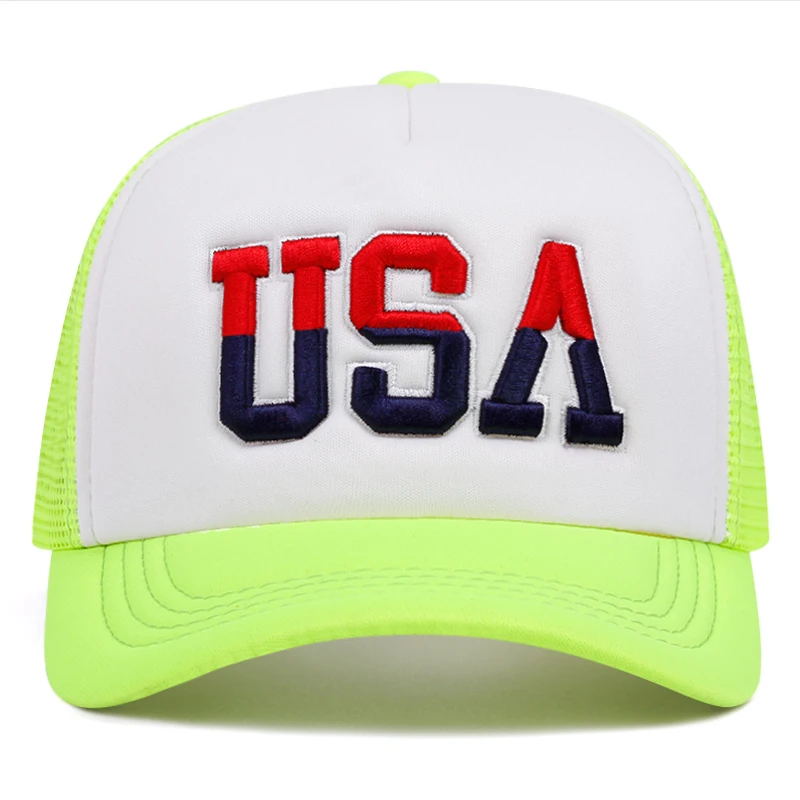 2024 New Hat USA Letter Embroidered Baseball Cap Men\'s And Women\'s Fashionable Snapback Outdoor Sports Sun Hat