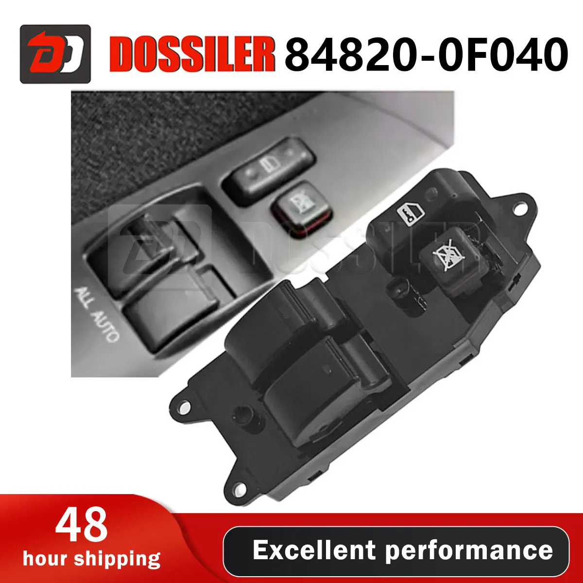 

84820-0F040 848200F040 Переключатель управления стеклоподъемником передней левой двери (водительской) для Toyota Corolla E120 Verso 2002-2007, электрический, главный