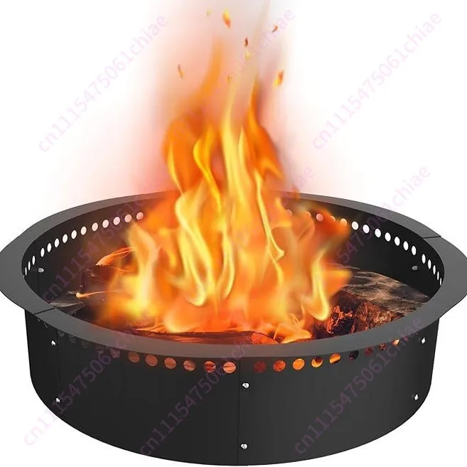 Steel High Temperature Resistant Fire Ring Basin Multi-specification Removable Outdoor Heating Smokeless Portable Brazier Ring