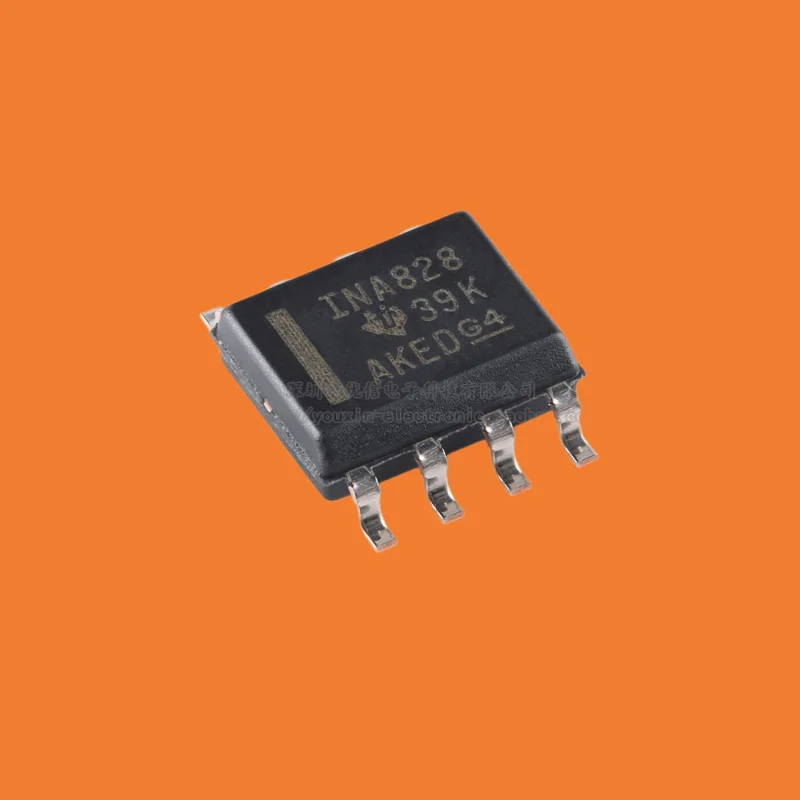 10pcs/Original genuine INA828IDR SOIC-8 precision instrument amplifier chip