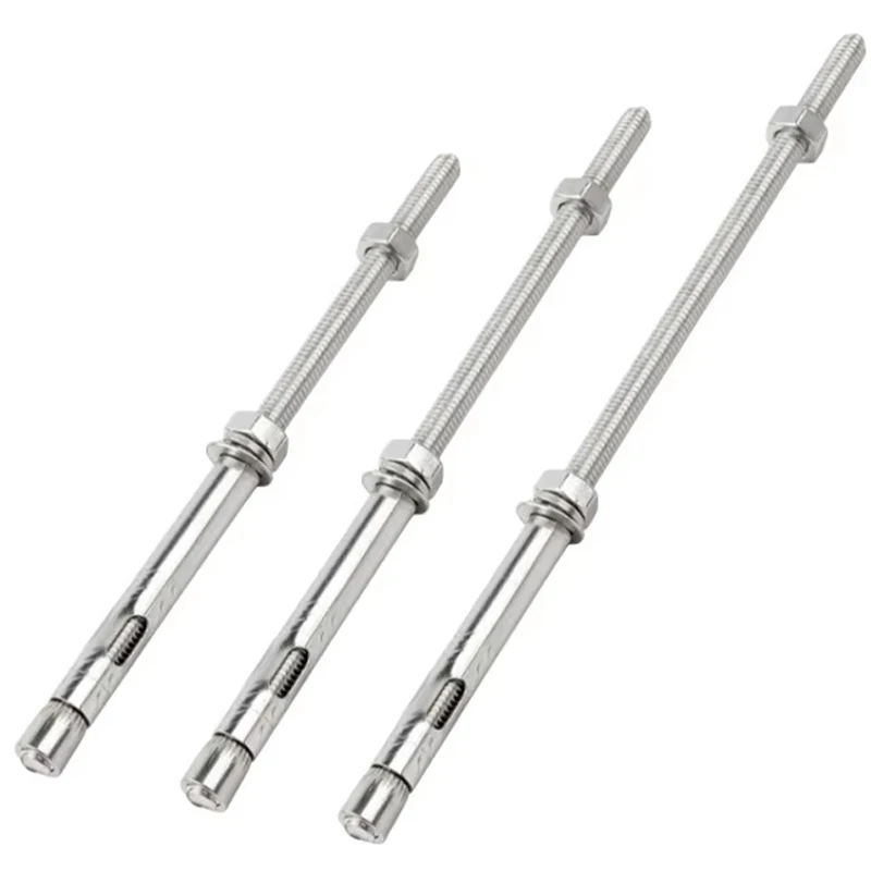 1 قطعة M6 M8 M10 M12 304 الفولاذ المقاوم للصدأ المدمج في التوسع المسمار مسدس عرافة المقبس رئيس الترباس البراغي الخرسانية
