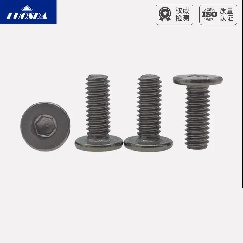 TC4 Titanium Alloy SSHS Non-Vented Ultra Low Profile Hex Socket Allen Bolts Alternative to NBK SSHS M2 M2.5 M3 M4