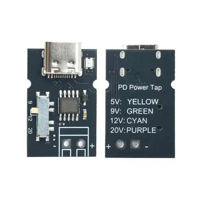 PD QC Fast Charging Power Extraction Module Indicator For 5V 9V 12V 20V Voltage