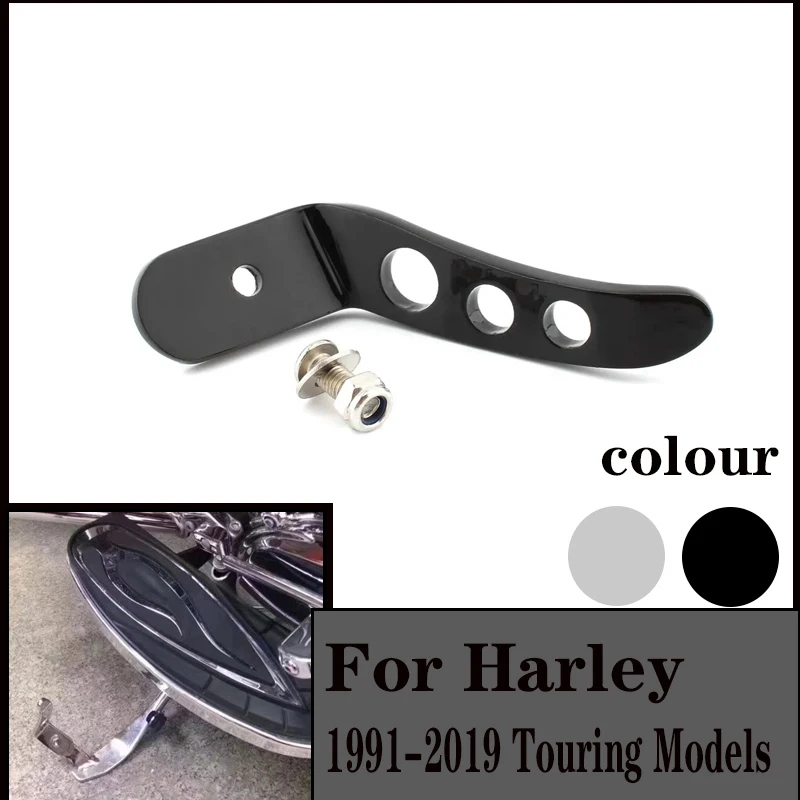 Chrome Stand Kickstand Extensão para Harley, Suporte de Pedal, Harley Touring Road King, FLHR, FLHX, CVO, Ultra 91-20