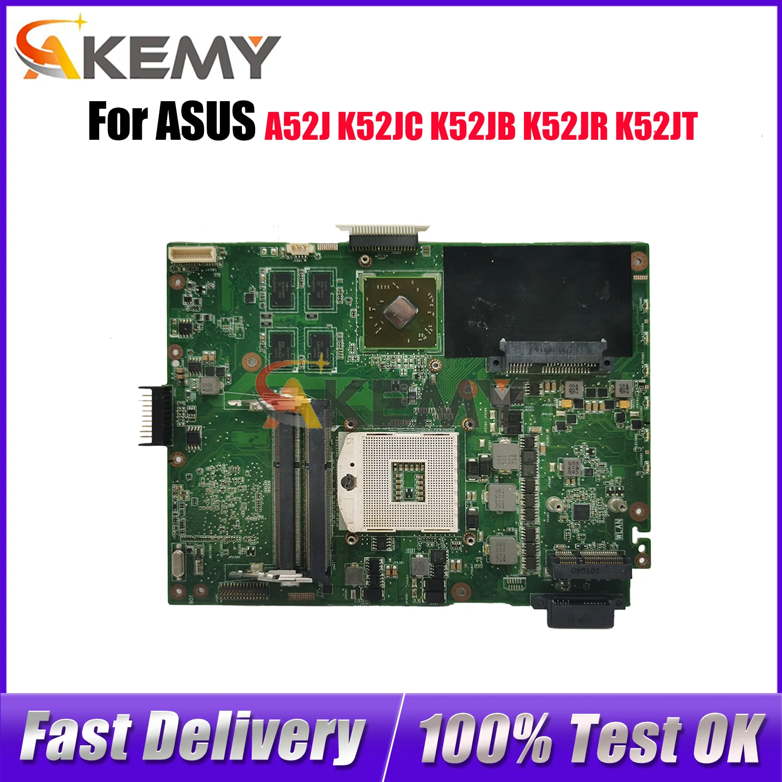 

K52JR Материнская плата для ноутбука ASUS K52J K52JV K52JT A52J K52JR K52JU K52JE K52JB K52JC Материнская плата для ноутбука 100% tests ОК быстрая доставка