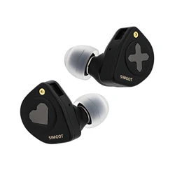 SIMGOT EW300 DSP 1DD+1Planar+1PZT Hybrid Driver In Ear Monitor Wired Earbuds IEM with Built-in DAC Detachable Nozzles IEM Cable