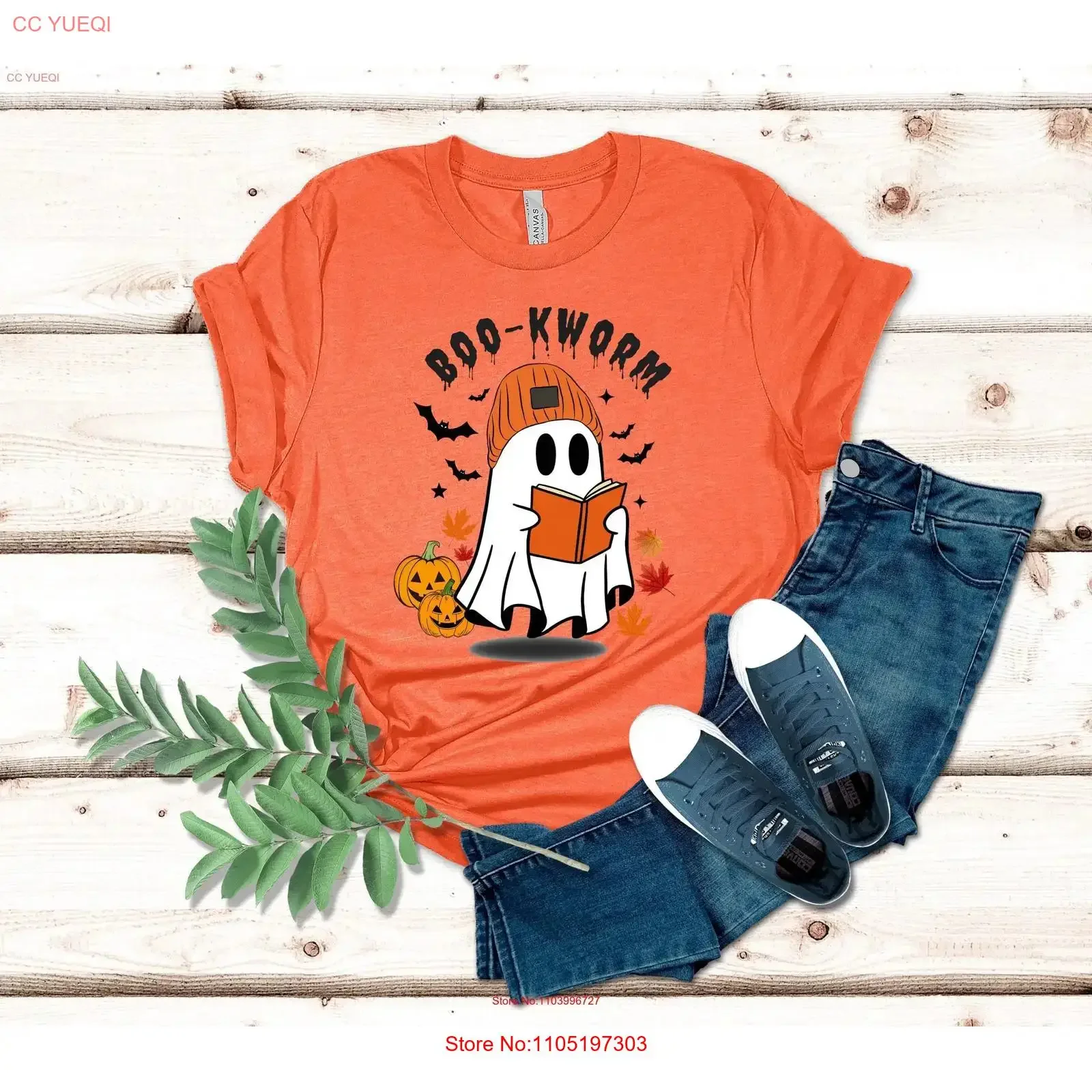 

Bookworm GhosT T Shirt Acotar Bookish Book Reader Halloween Ghosts vintage Washed Stretched fashion designer clothes Slightly