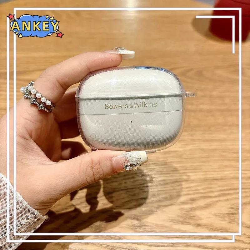 Case for Bowers & Wilkins Pi8 Pi6 Transparent Clear TPU Protective Covers Bluetooth Earphone Shell Headphone Portable Shell