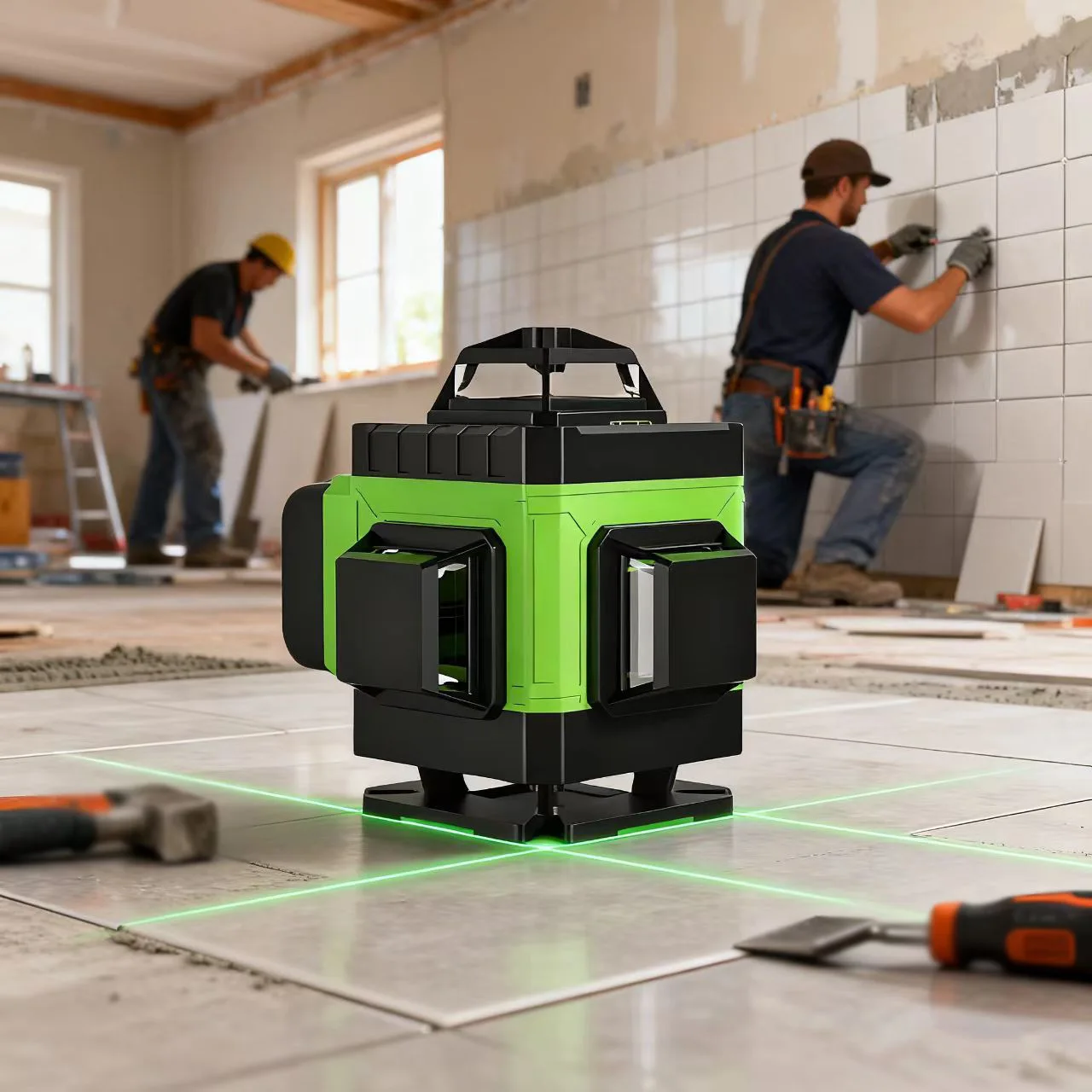JBS Laser Level Utility Self-Leveling 360 Horizontal and Vertical Cross Extremely Super Powerful Green Laser Level Tools