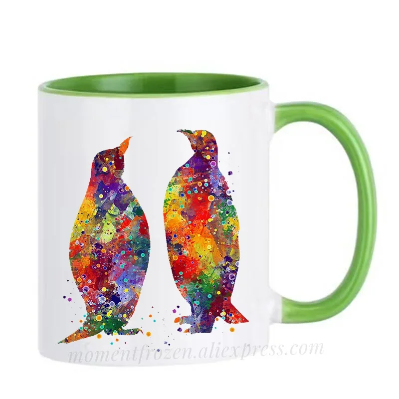 Tasses de pingouin, cadeaux de saint-valentin, tasse à boire pour maman, Papa, Papa, café, femme, mari, amoureux, Couples, articles de table