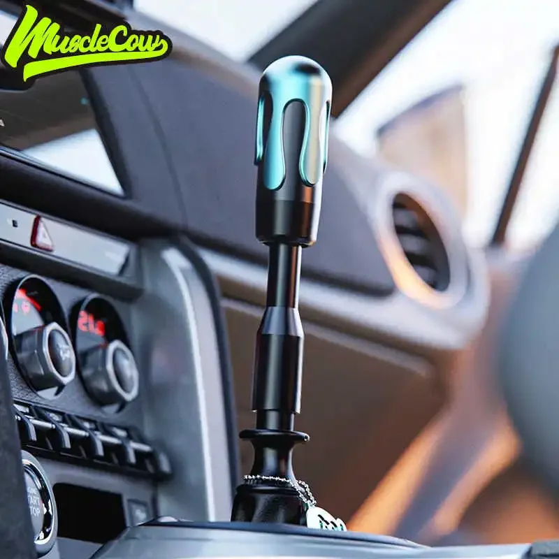 Car modification gear handle head manual automatic gear universal height extension gear shift rotating accessories