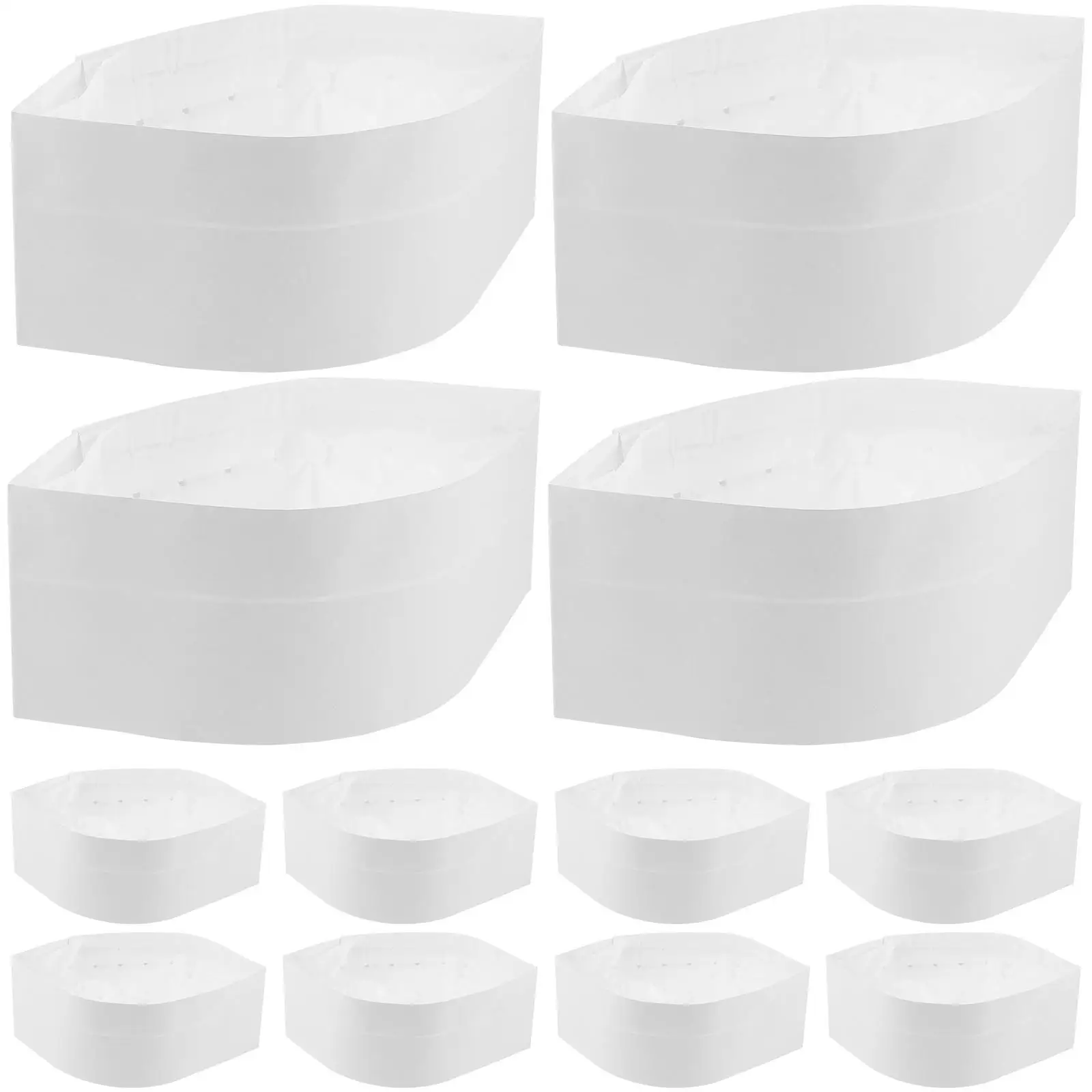 

20 Pcs Chef Hats Paper Material Disposable Prevent Pollution Suitable Restaurants Kitchens Coffee Shops Bakeries Hygienic