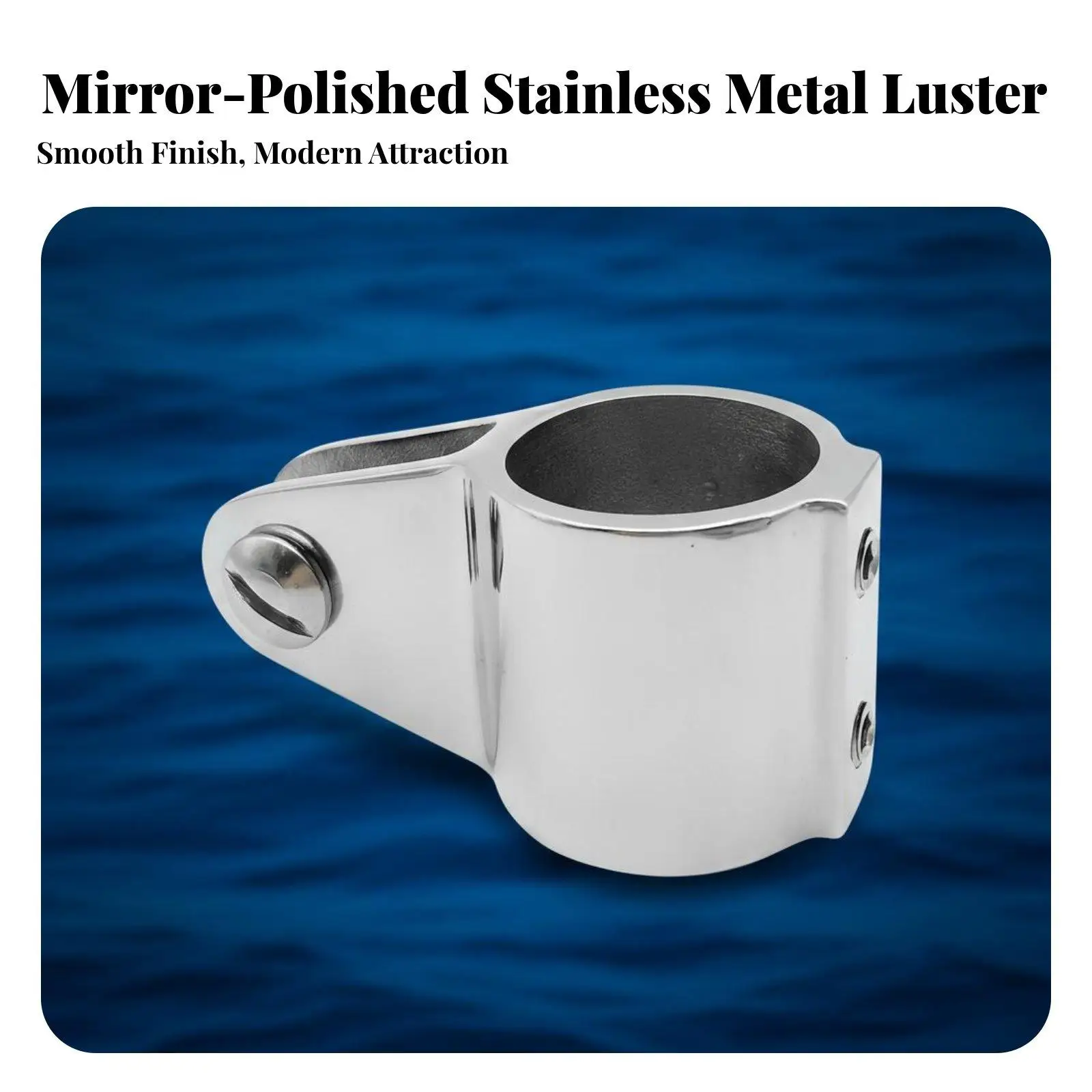 Triangle Sliding Cap Stainless Steel Bimini Fitting Rustproof Canopy Tube Slide