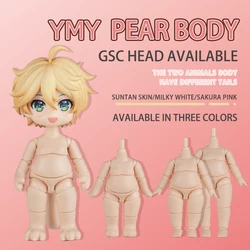 Ymy Doll Fat Pear Animal Bodys Pear With Tail Ob11 Body Joint For Gsc Head,1/12bjd,Obitsu 11 Boy Girl Toys Dolls Accessories