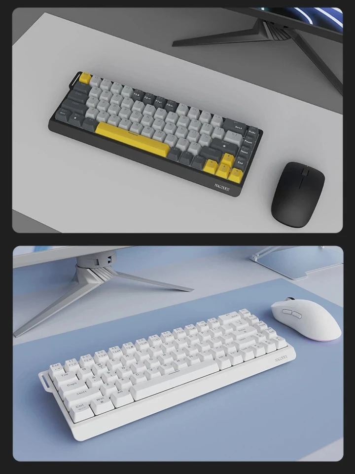AJAZZ X NACODE NK68 V2 Mechanical Keyboard Hot Swappable Red
