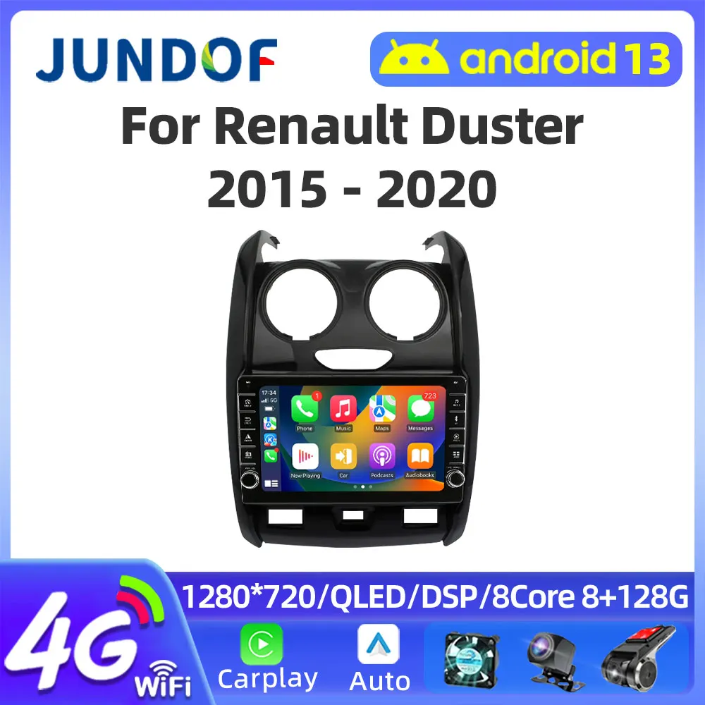 2din Android 13 Auto Car Radio Multimedia for Renault Duster 2015-2020 LADA Largus 2021 2 din Stereo Carplay 4G GPS