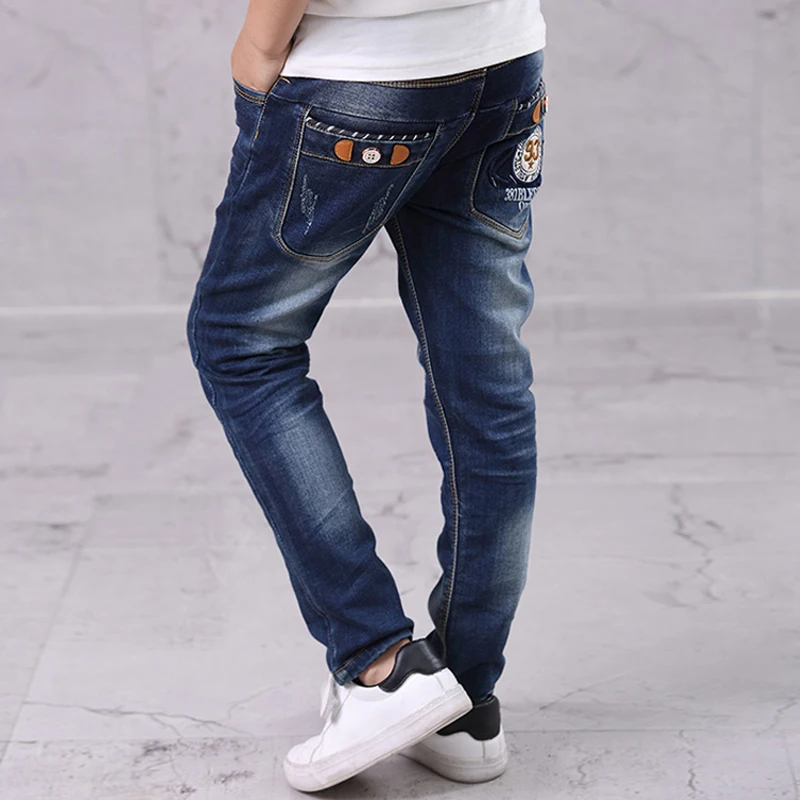 IENENS Kids Boys Girl Denim Clothes Pants Children Wears Clothing Bottoms Baby Boy Skinny Jeans Trousers 4 5 6 7 8 9 10 11 Years