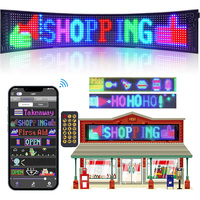 Programmable LED Matrix Panel Light Flexible Screen Display Animation Message Scrolling Sign APP Control For Shop Bar Party