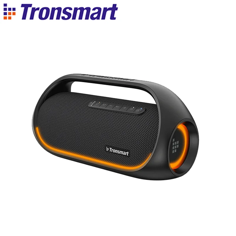 Bocina Bluetooth Tronsmart Bang con audio de alta resolución sin pérdidas, 60 W, graves pesados, control por aplicación, mango portátil, para fiesta