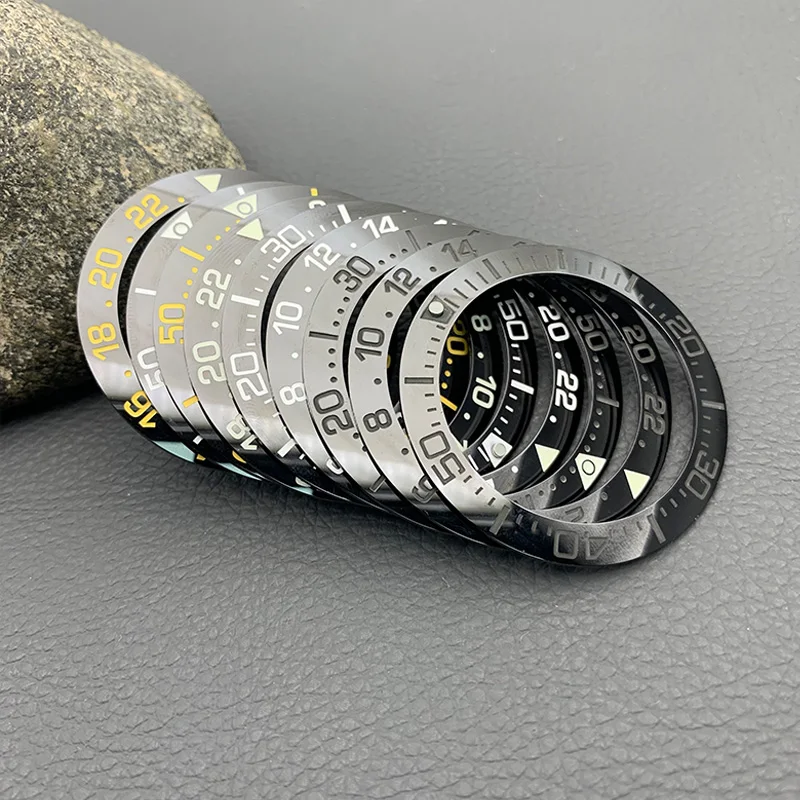 Mod 41mm Ceramic Bezel Insert Ring Samurai Bezel Ring Fits King SRPF Samurai Series Watch Case Ring Spare Parts for Men Watches