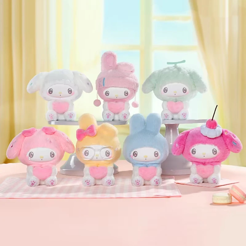 

Toptoy My Melody 50th Anniversary Milk Candy Plush Mysterious Blind Box Fashion Backpack Pendant Decor Cute Girl Birthday Gifts