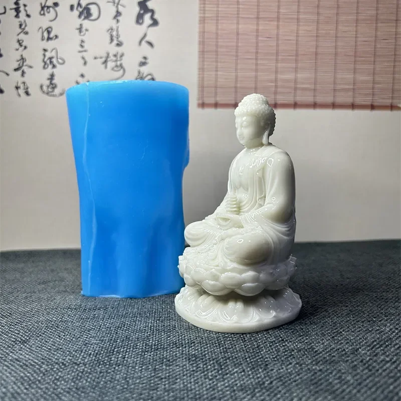 Buddha Three-Dimensional Silicone Mold Crystal Glue Imitation Jade Resin Cement Cinnabar DIY Ingredients