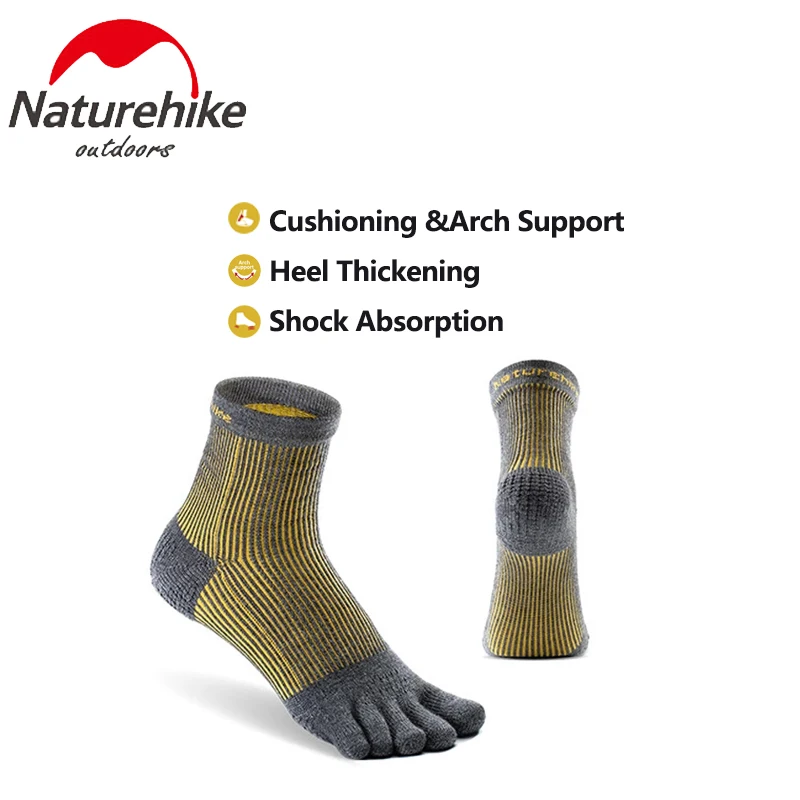 

Naturehike Five Finger Breathable Wool Socks Outdoor Winter Sports Long Socks Men and Women Camping Hiking Running Stockings