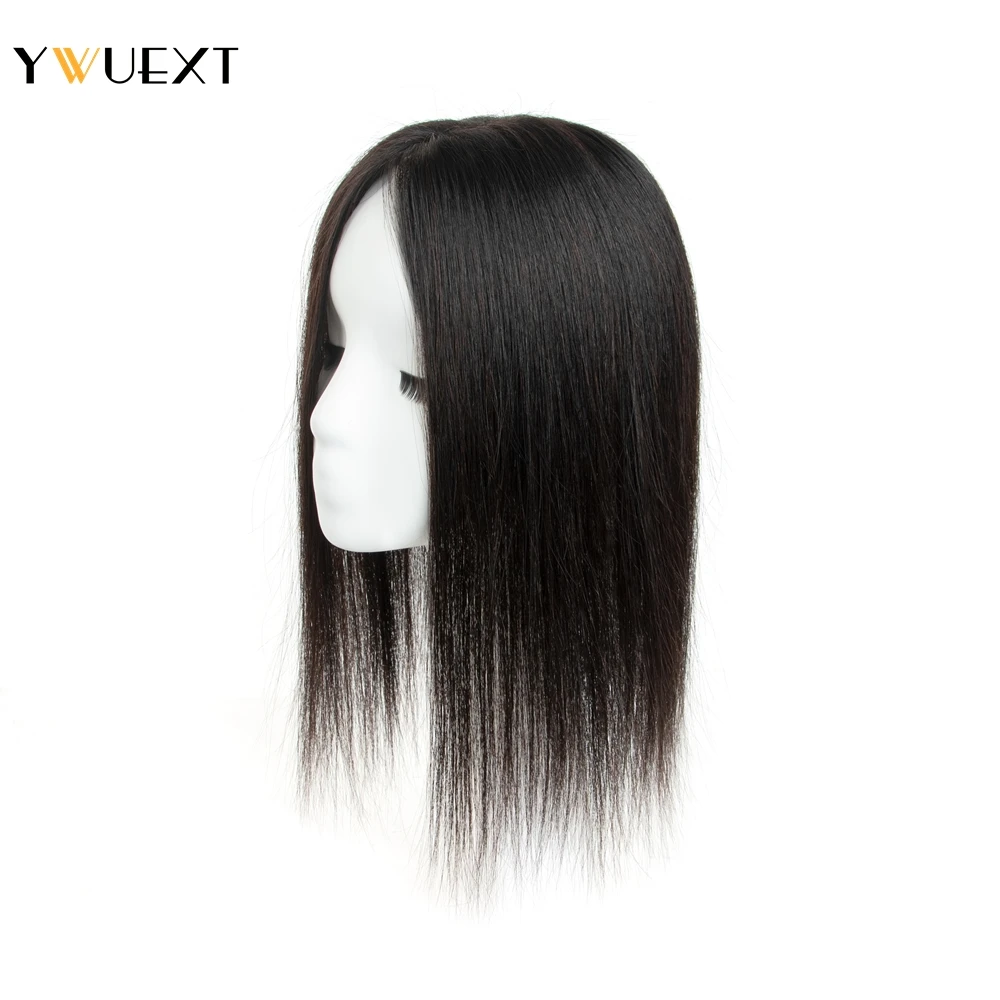 

12" 14" 8x12cm Topper Hair Piece Natural Scalp Inject Skin Hair Topper 100% Real Human Hair Clip In Hairpiece No Bangs For Women