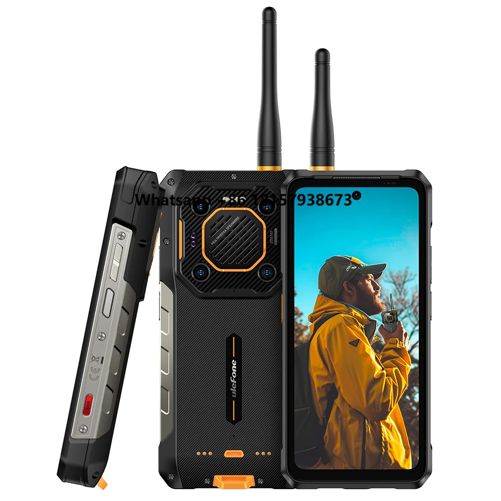 

Ulefone armor 26 Walkie-talkie Rugged Phone 15600mAh Mega Battery 120W Charge Waterproof 121dB Thunder Speaker Rugged Smartphone