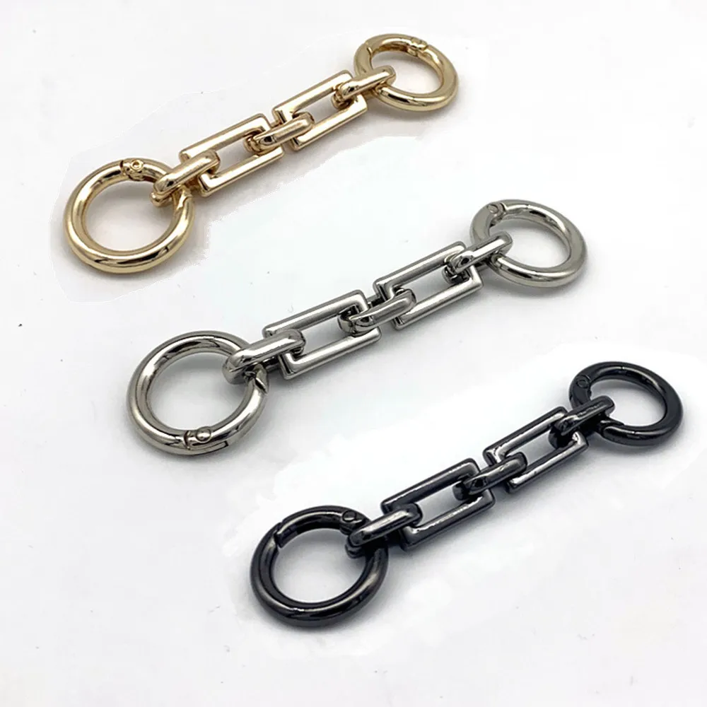 Simple Metal Color Bag Extension Chain DIY Versatile Crossbody Shoulder Handbag Hanging Buckle Replacement Bag Accessories
