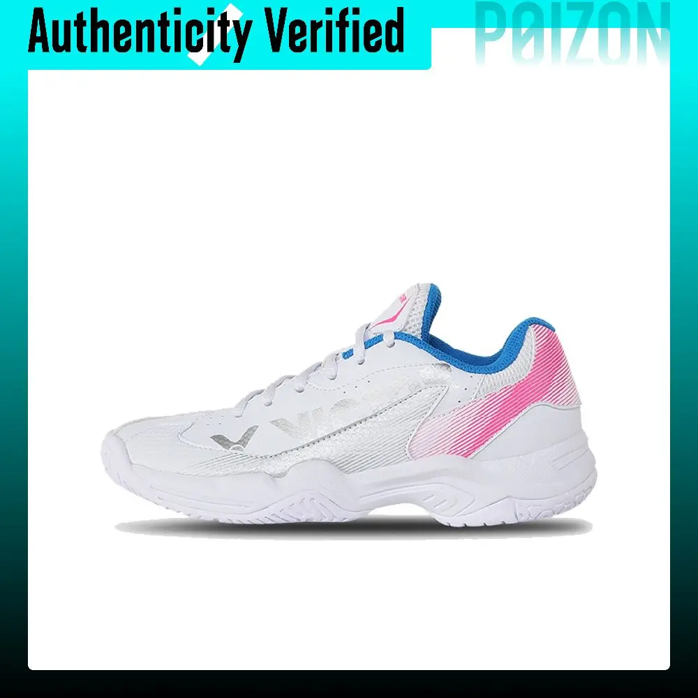 VICTOR Comfortable Cushioning Slip Resistant Abrasion Resistant Breathable Low top Badminton Shoes Men's Pearl White A362-II AQ