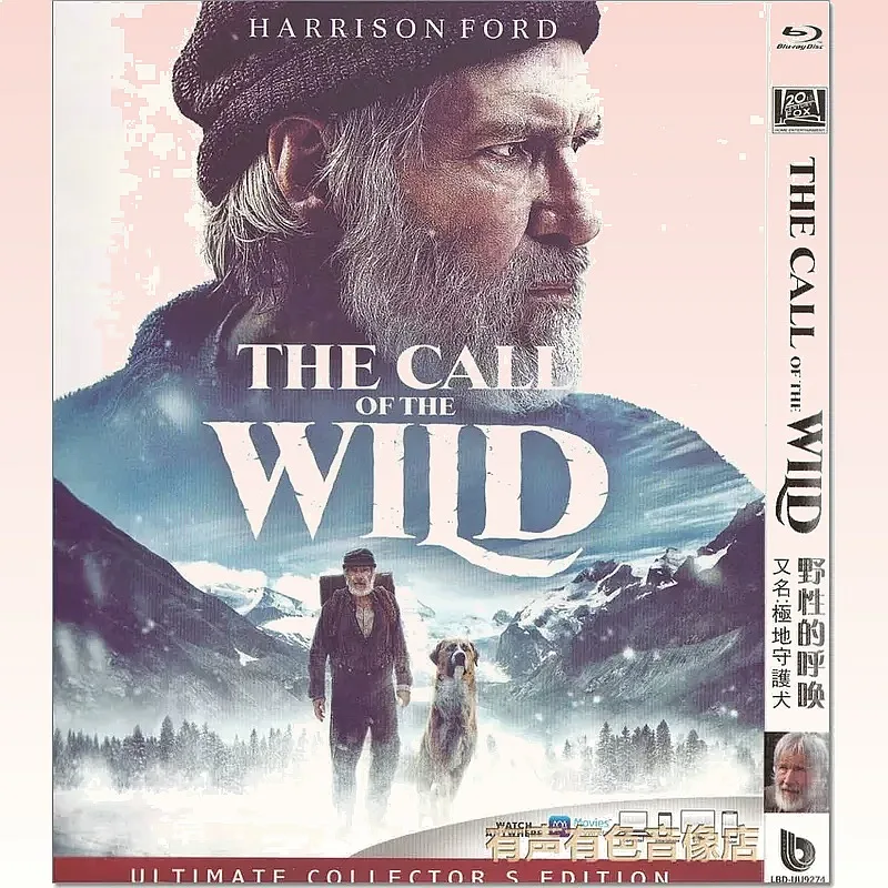 Blu-ray BD Disc Story Adventure Movie The Call of the Wild Harrison Ford Genuine High Definition 1 Disc