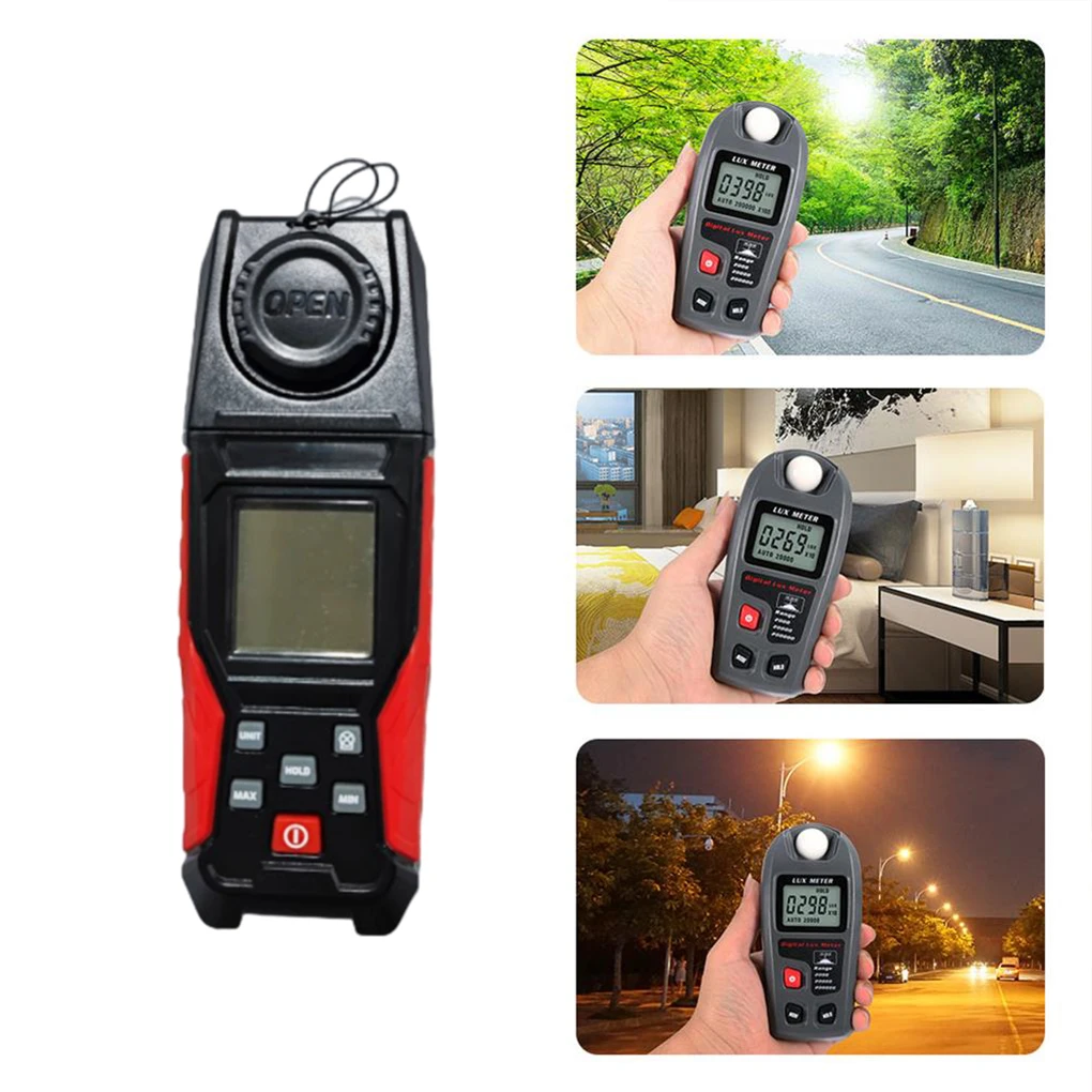 

Digital Luxmeters Illuminance Light Meter High-Precision Battery-charged Luminometer 0.1~200,000Lux Lighting Tester