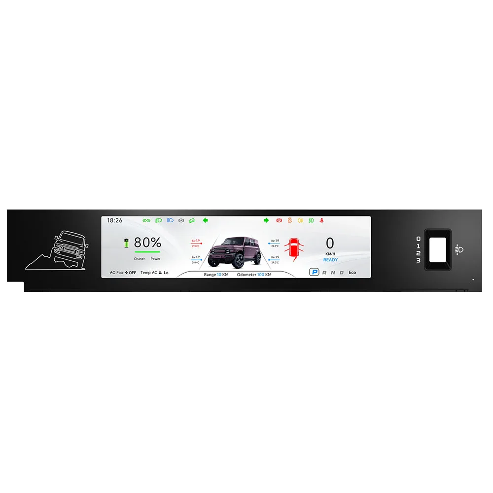 Car Manufacture Supplier Private Car Digital Instrument Cluster Dashboard With Right Hand Drive for Chery ICar ICaur V23