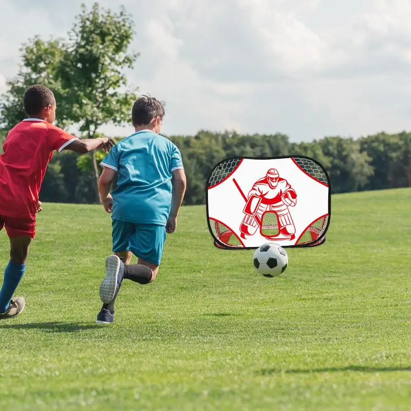 Folding Popup Soccer Goal para quintal, Rede de futebol para treino infantil, Multifuncional