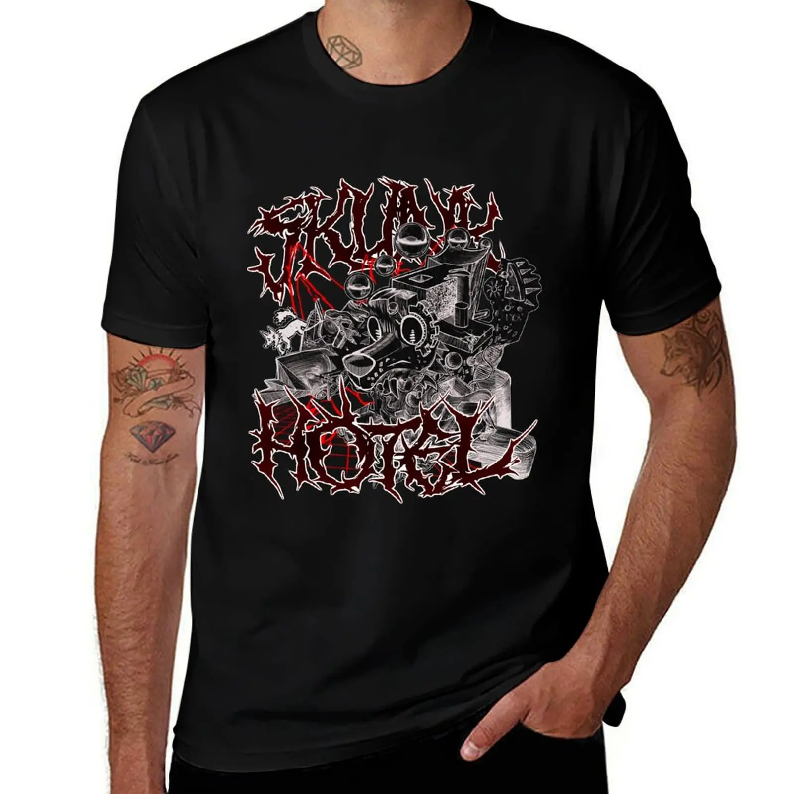 

SKUNK HOTEL - The Dog Cycle T-Shirt man t shirts cotton anime tshirt