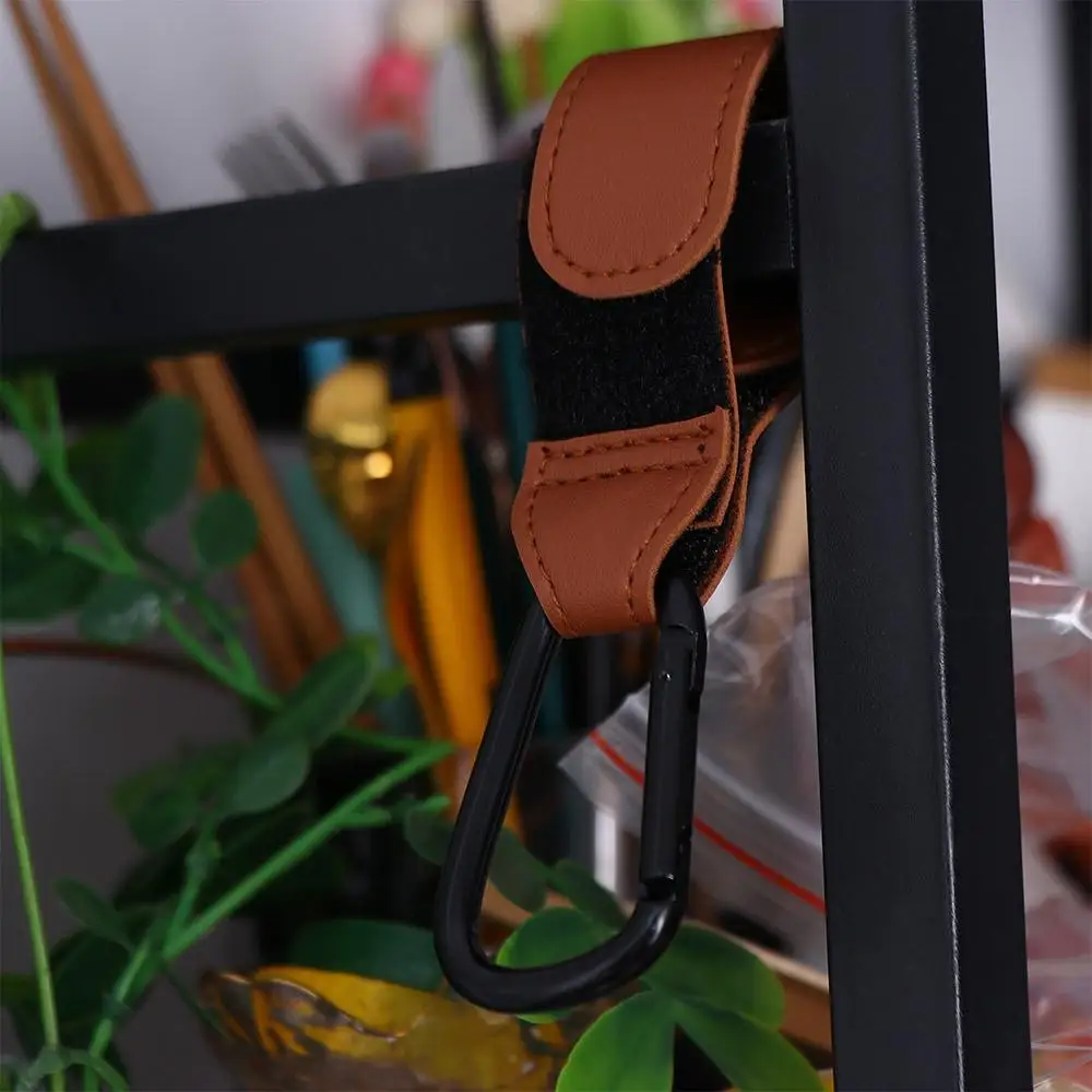 

Подвесные сумки, карабин из алюминиевого сплава, искусственная кожа, крючки для коляски, зажимы, крючок для коляски, органайзер для тележки, детская сумка, крючок для коляски