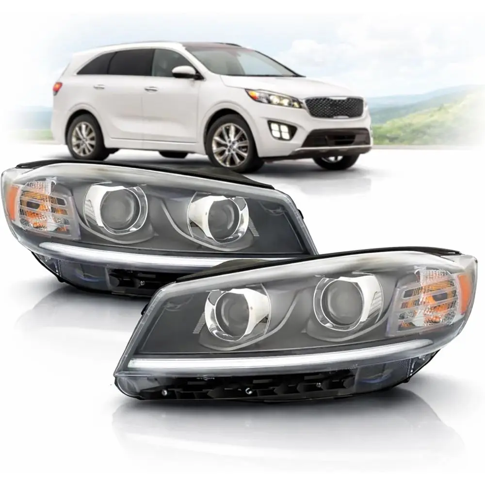 

lamp Replacement or Kia Sorento 2019 2020 Hgen light Assembly with Adaptive lamp with Bulbs Pair, Right / Let Side, KI2503229, K