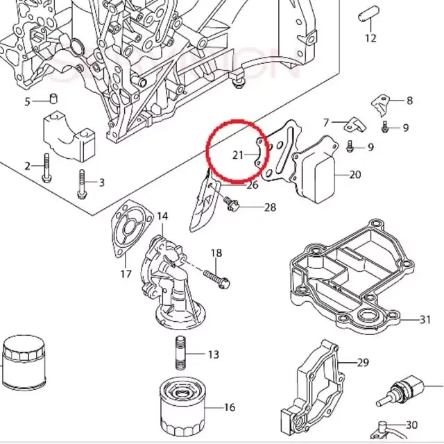 New Genuine OEM Parts Auto Oil Cooler Gasket 16621-68M00 For Suzuki New Vitara SX4 S-cross K14C,K10C,Suzuki Swift Baleno Rs K10C