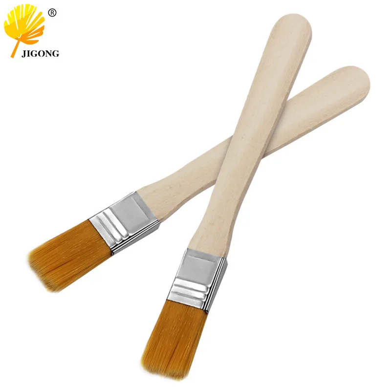 Nylon small bristle brush keyboard computer notebook circuit board cleaning tool, dust removal small bristle brush wooden handle