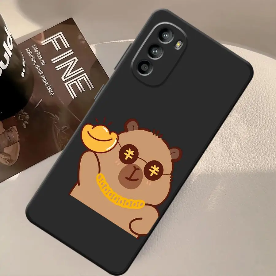 حافظة لهاتف Moto X30 Pro S30 Pro Edge 20 30 Capybara Cartoon Cute