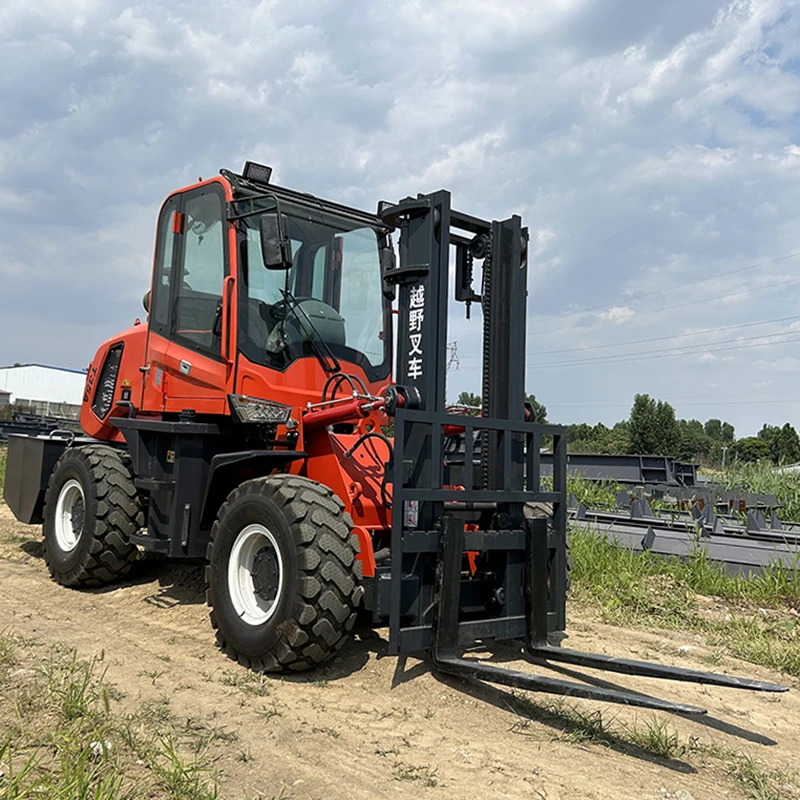 All Rough Terrain Forklift Truck 2.5t 3t 3.5t 4t 5t 6t 7 Ton off Road 4X4 4WD Forklift Lifting 3m 4m 5m for Sale